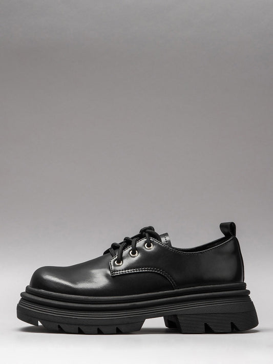 Women's leather casual shoes-0