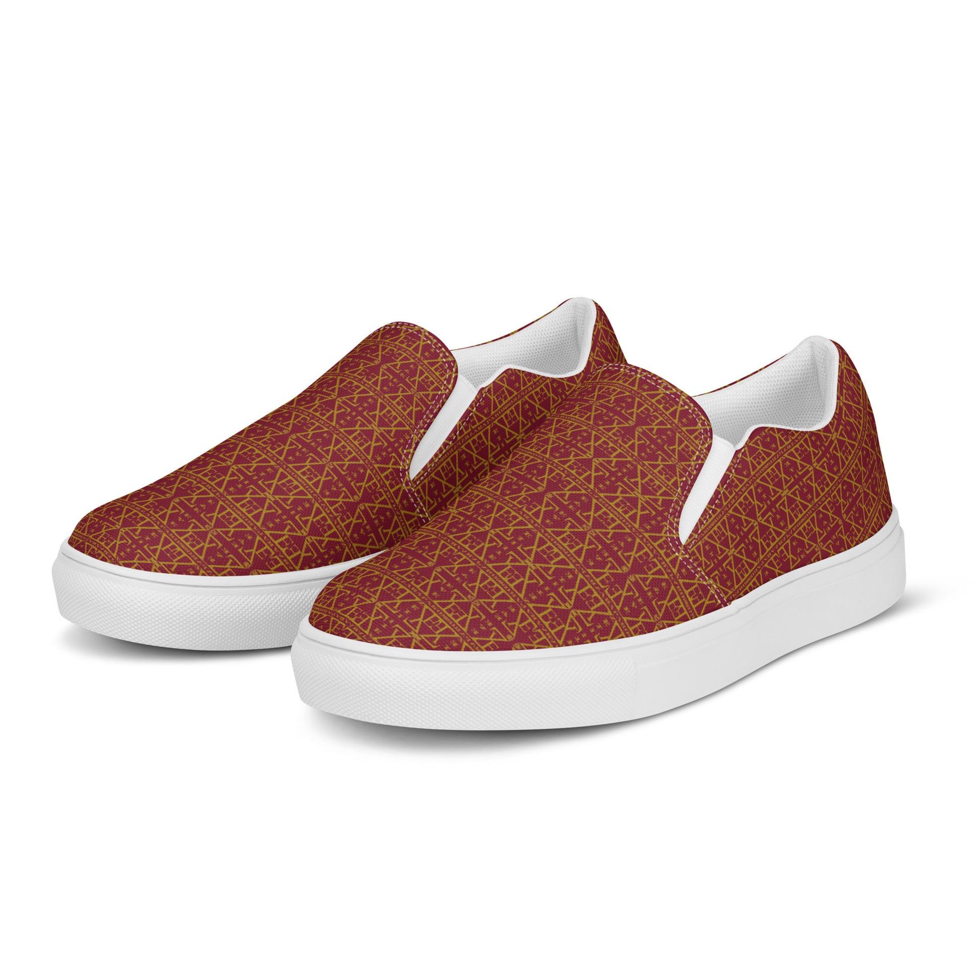 Burgundy Women's Slip on shoes-10